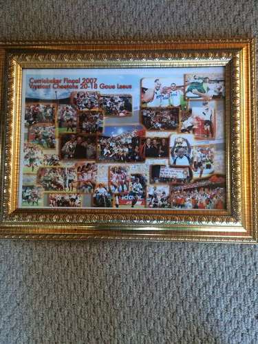 3 x Framed Cheetah Curry cup victory Photo's